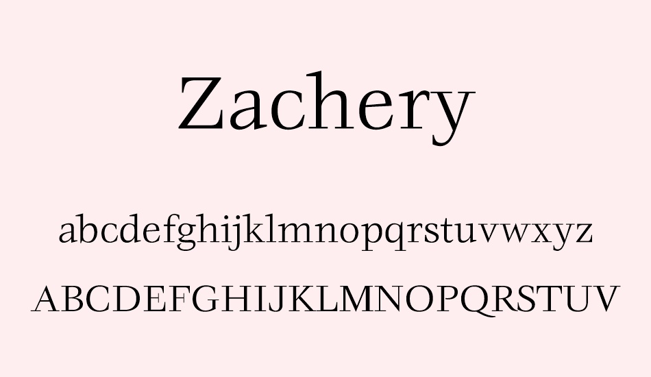 zachery font