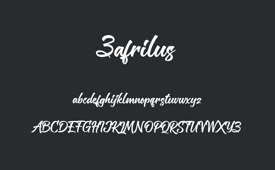 Zafrilus font