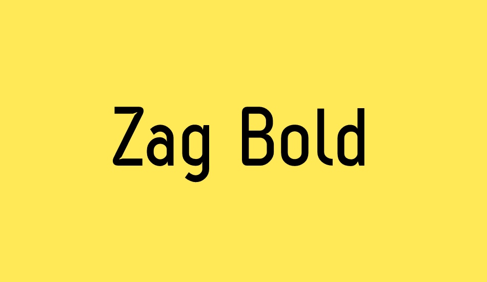 zag-bold font big