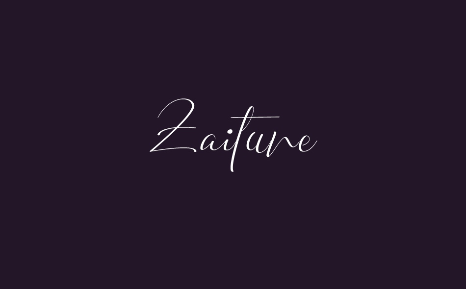 Zaitune font big