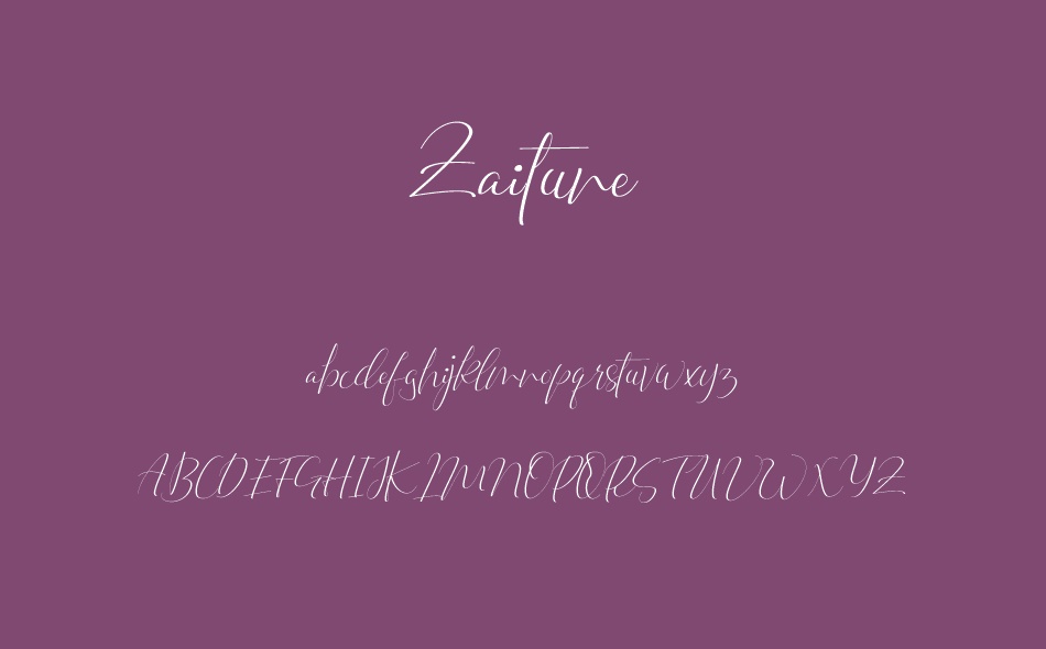 Zaitune font