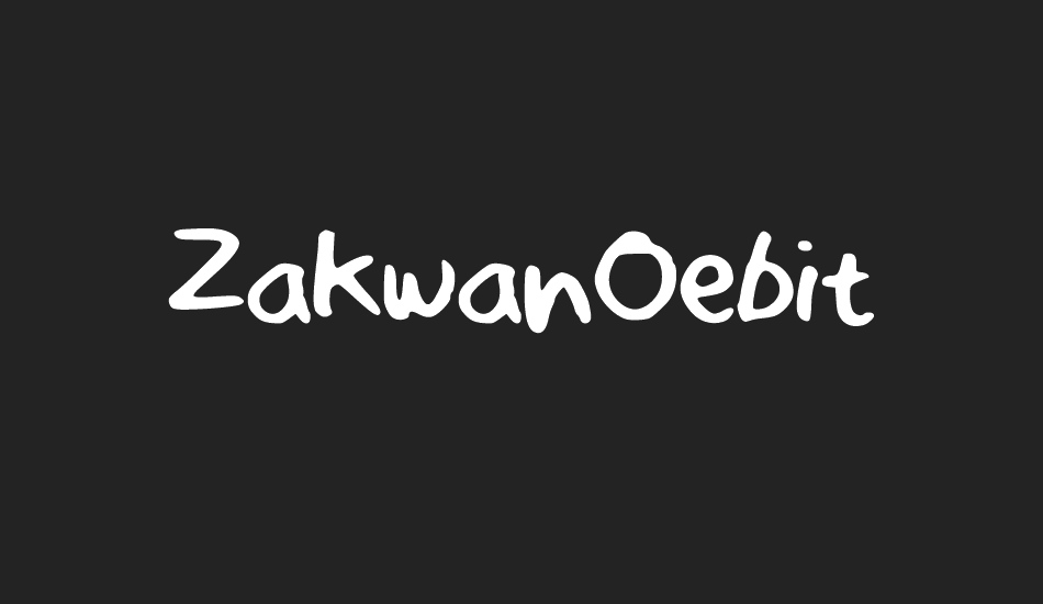 zakwanoebit font big