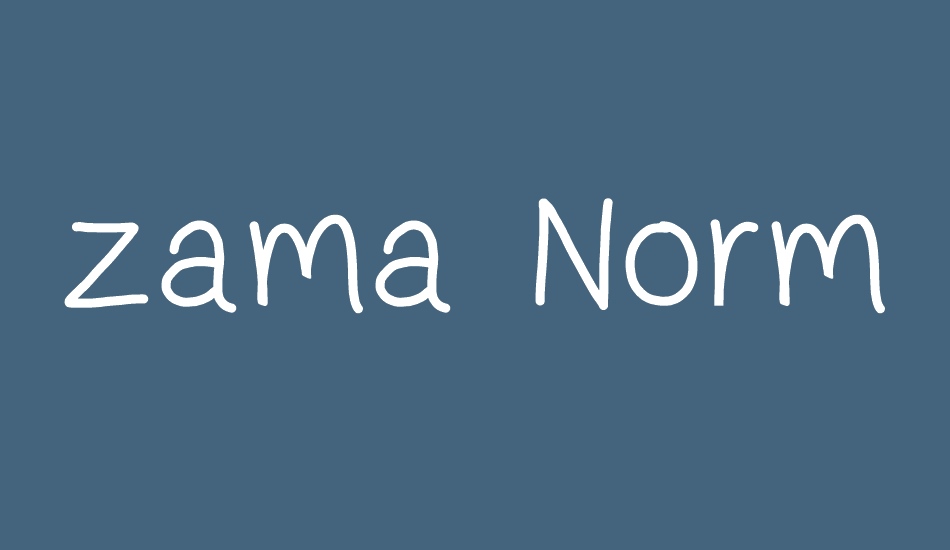 zama-normal font big