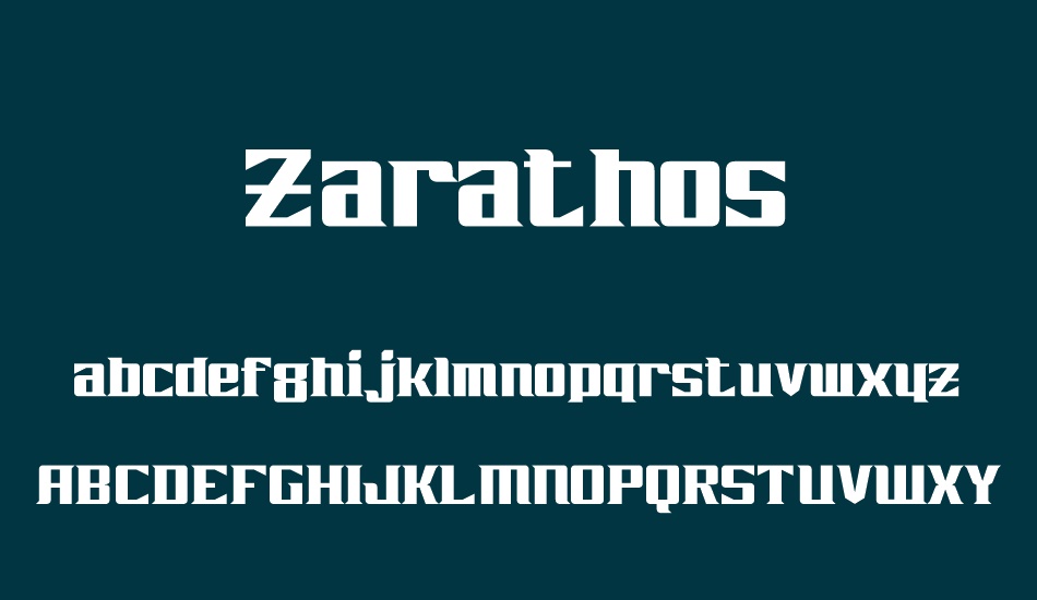 zarathos font