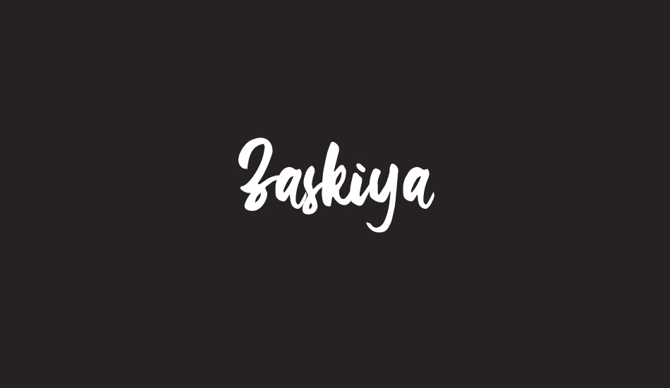 zaskiya font big