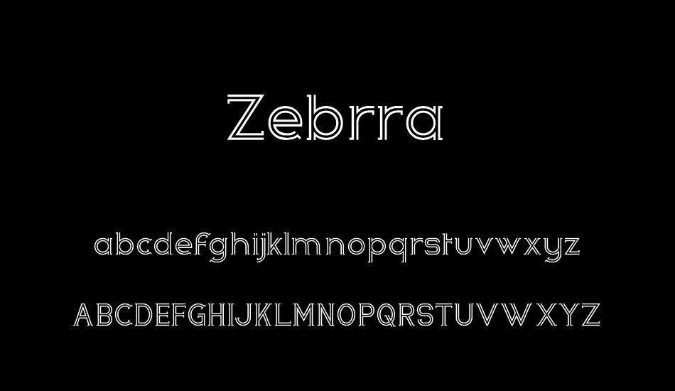 zebrra font