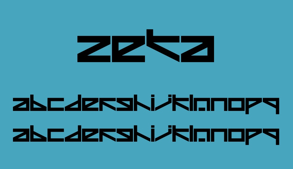 zeta font