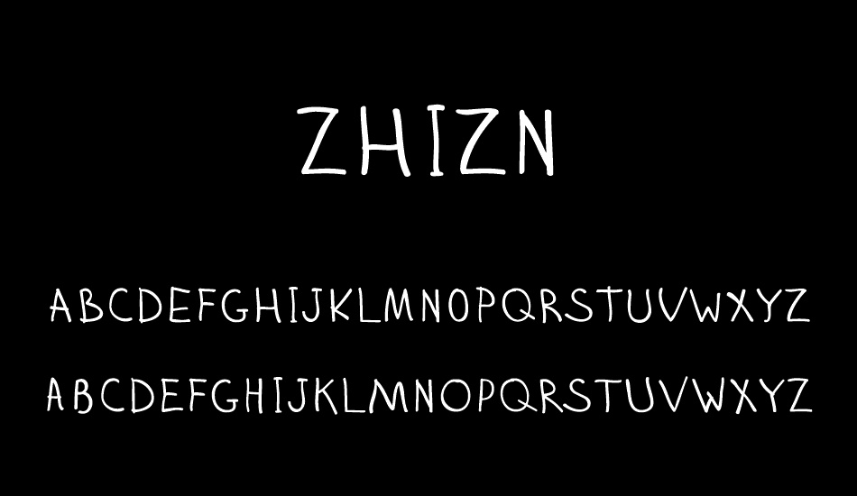 zhizn font