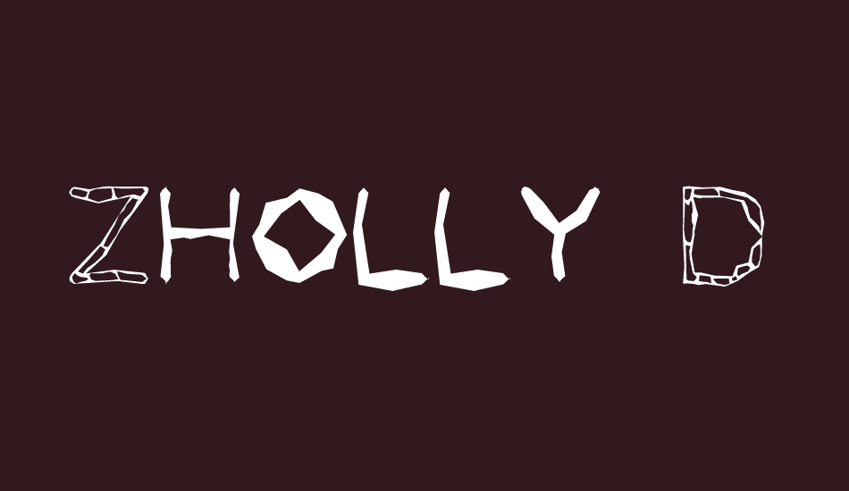 zholly-display font big