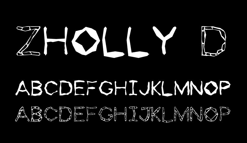 zholly-display font