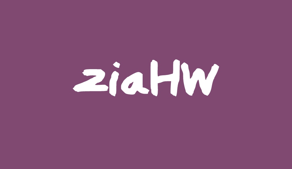 ziahw font big