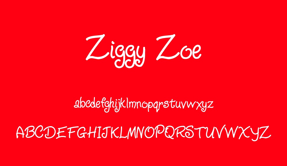 ziggy-zoe font