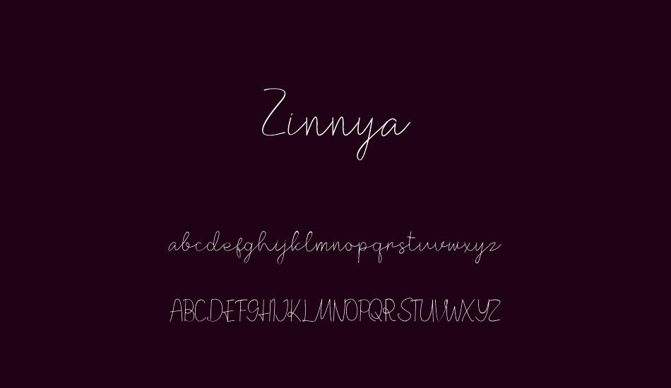 zinnya font