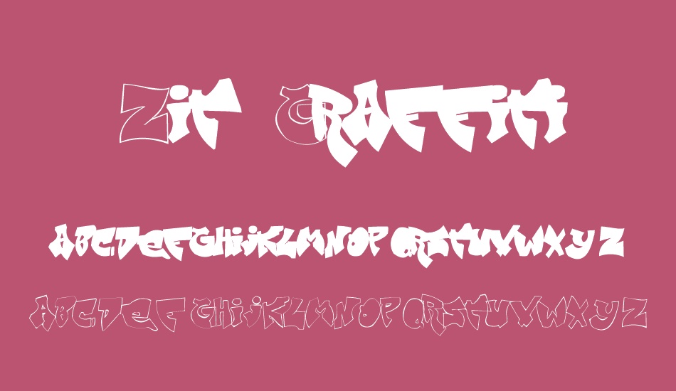 zit-graffiti font