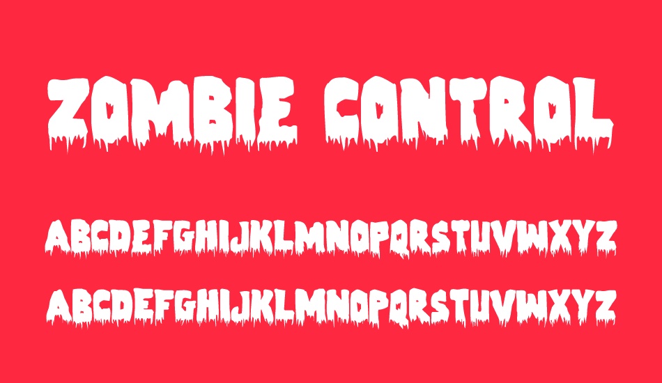 zombie-control font