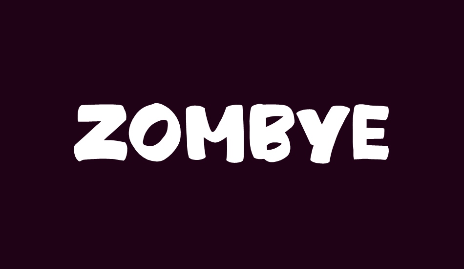 zombye font big