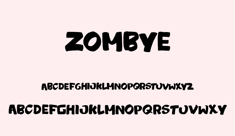 zombye font