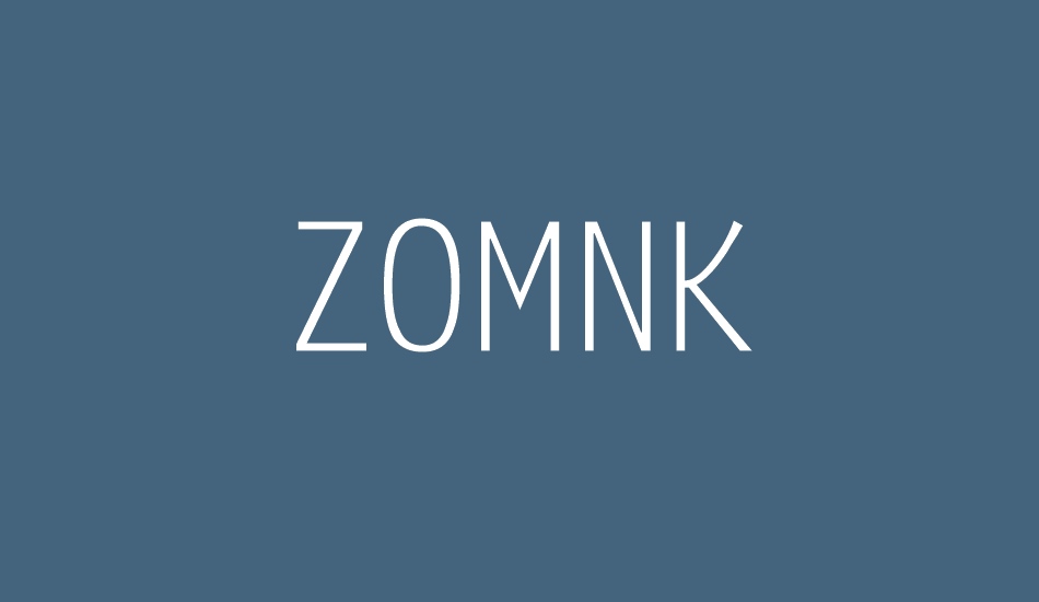 zomnk font big