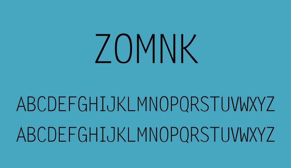 zomnk font