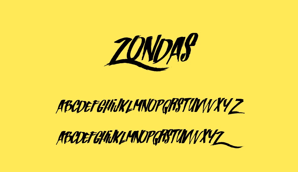 zondas font