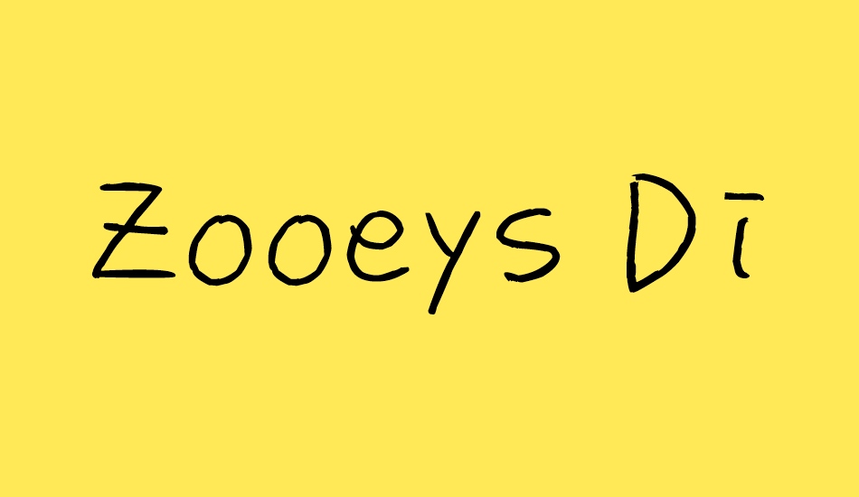 zooeys-diary font big