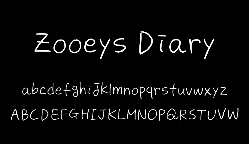 zooeys-diary font