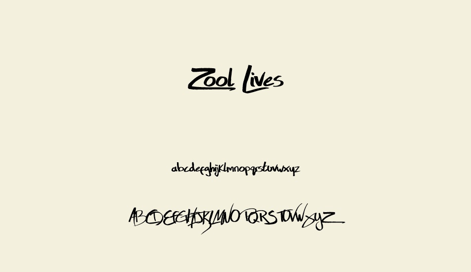 Zool Lives font