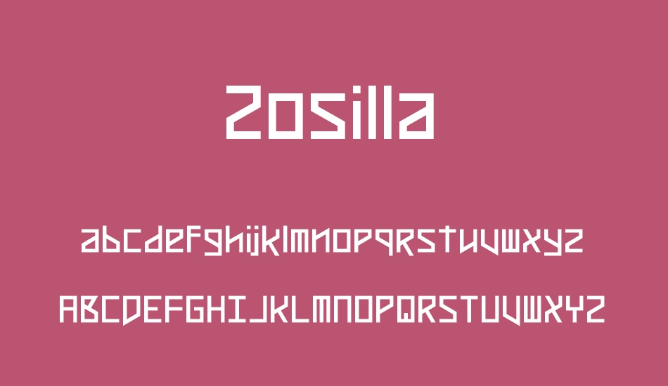 zosilla font