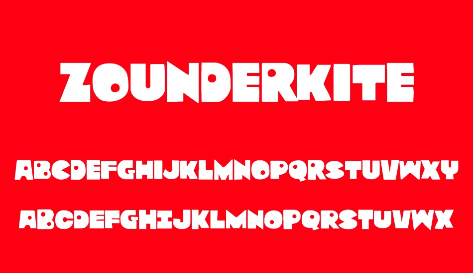 zounderkite font