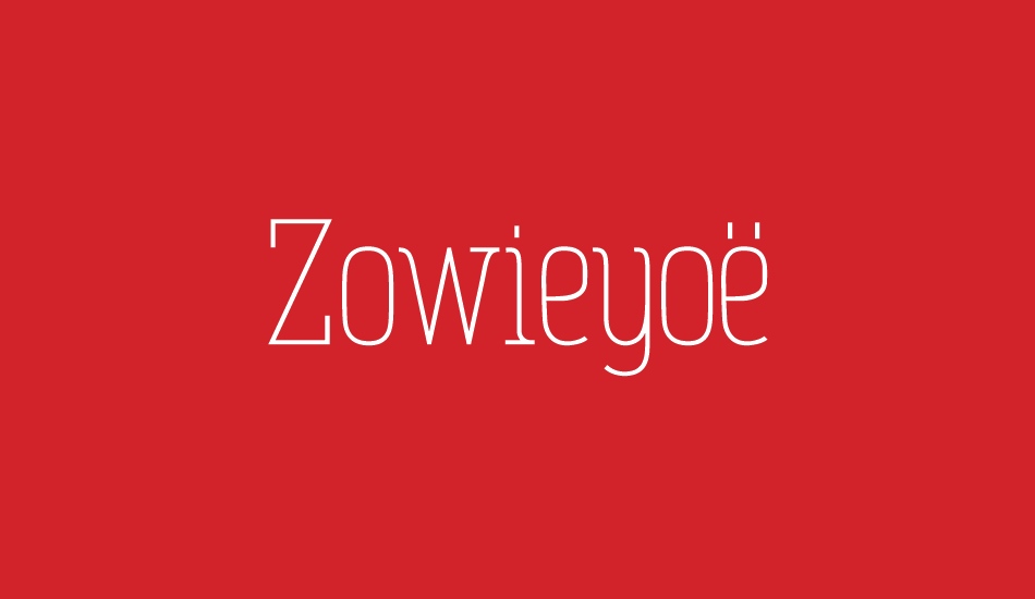 zowieyoë font big