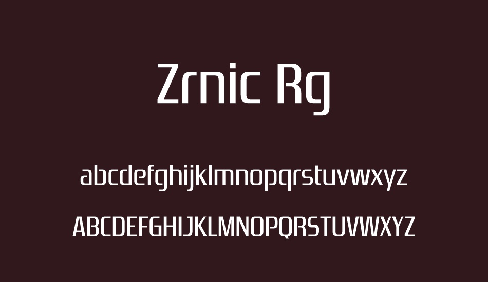 zrnic-rg font