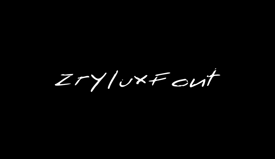 zryluxfont font big