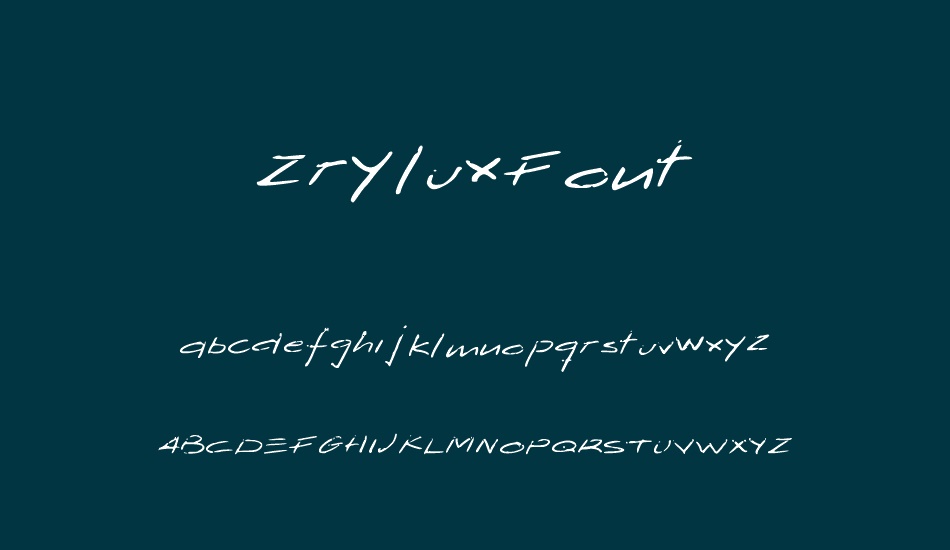 zryluxfont font