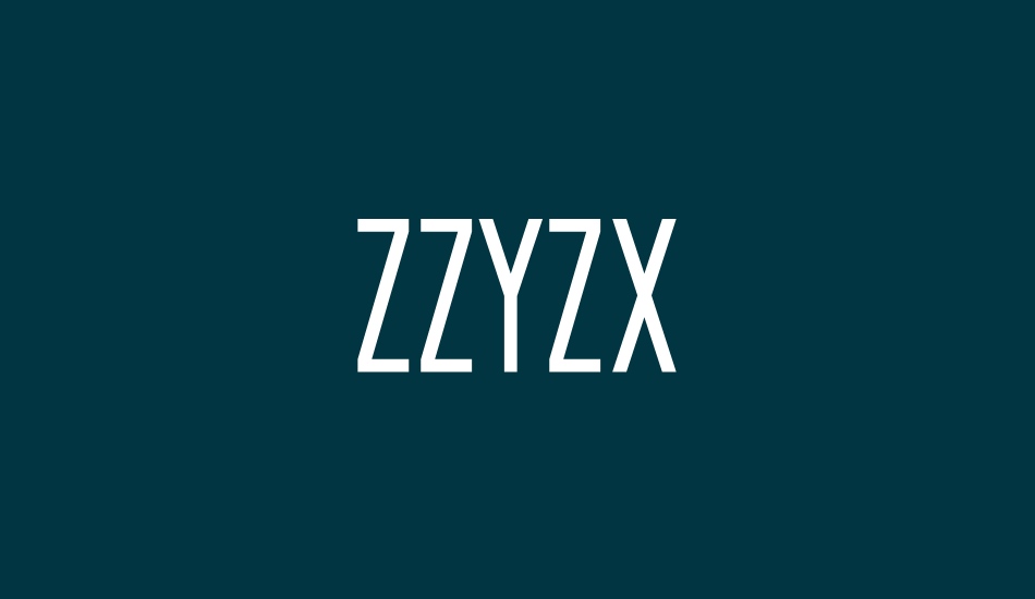 Zzyzx free font