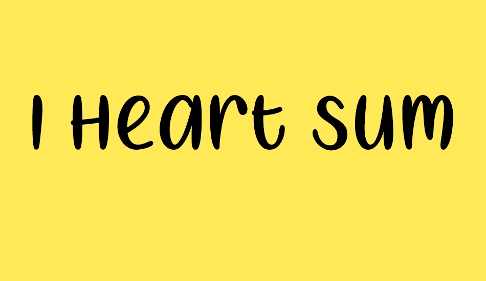 I Heart Summer font big