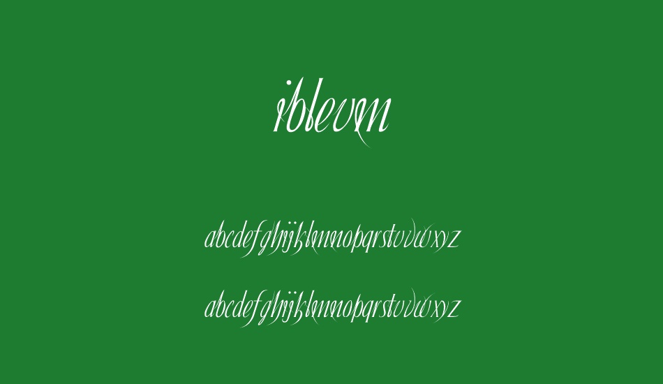 Ibleum font