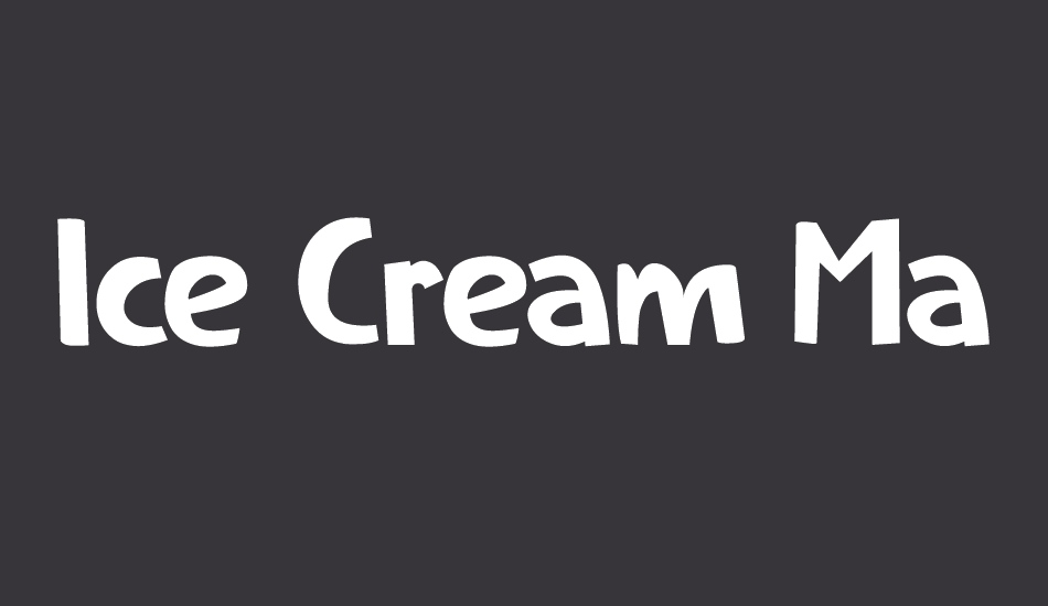 Ice Cream Man DEMO font big