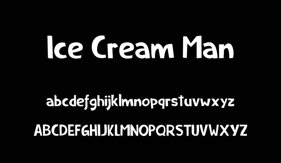 Ice Cream Man DEMO font