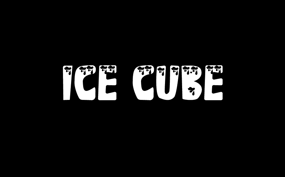 Ice Cube font big