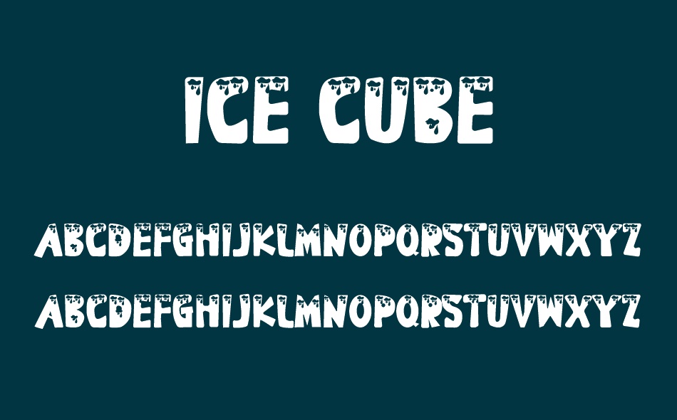 Ice Cube font