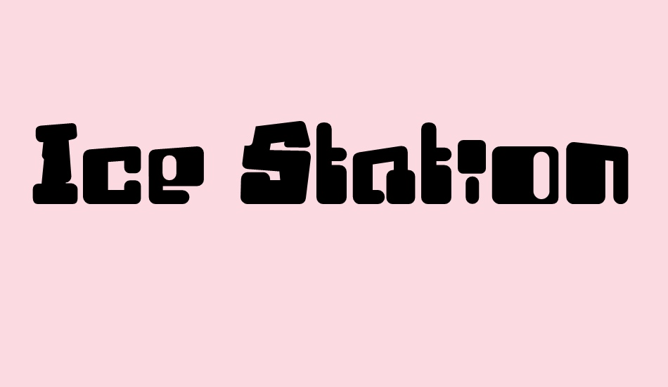 Ice Station Awesome font big