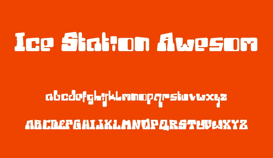 Ice Station Awesome font