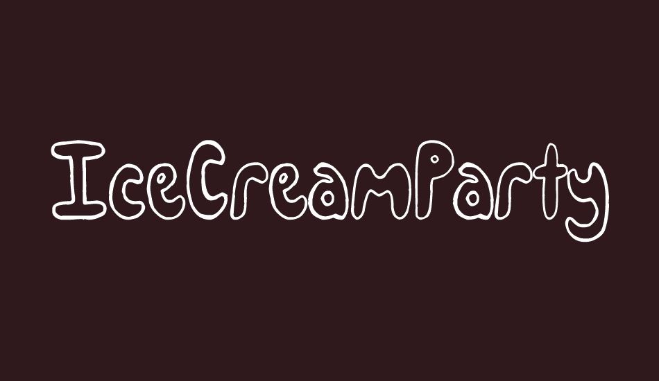 IceCreamParty font big