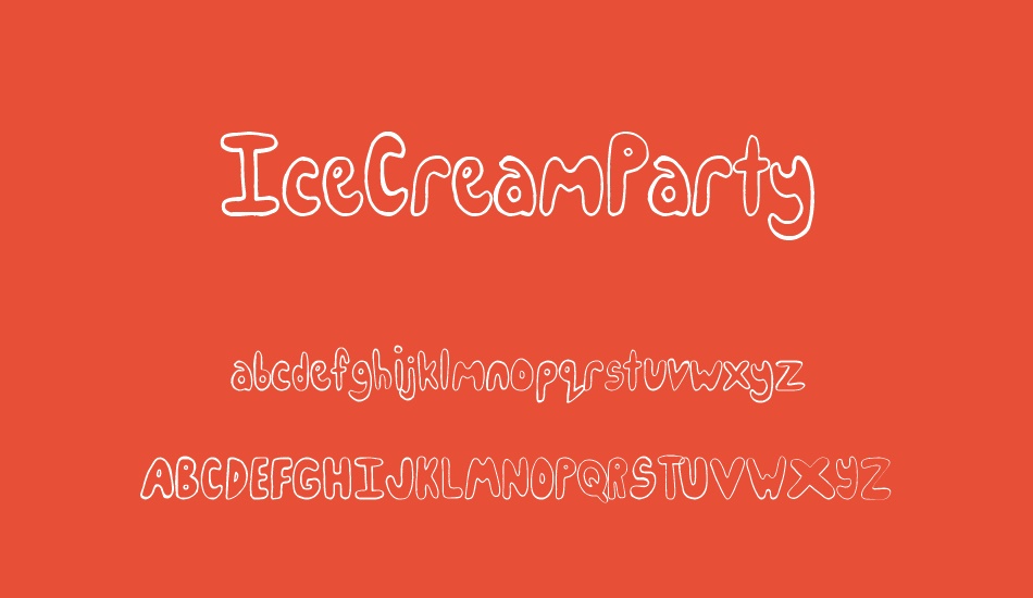 IceCreamParty font