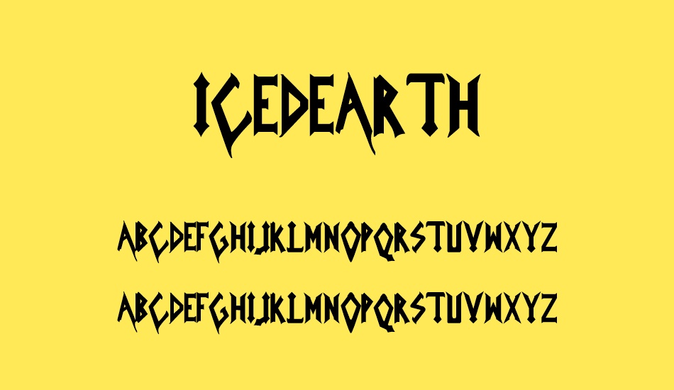 IcedEarth font