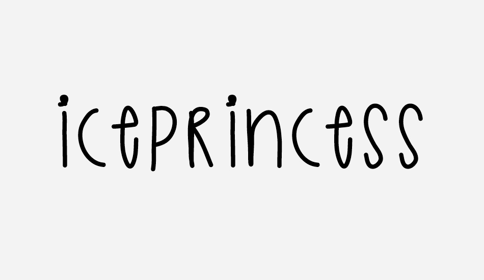 IcePrincess font big