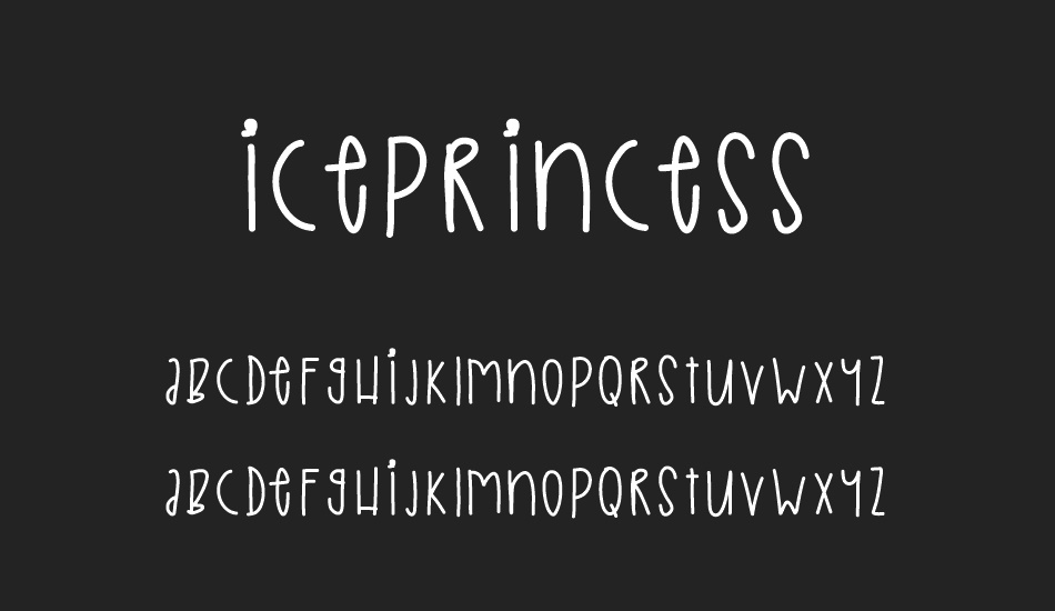 IcePrincess font