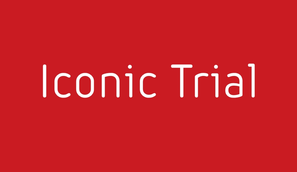 Iconic Trial font big