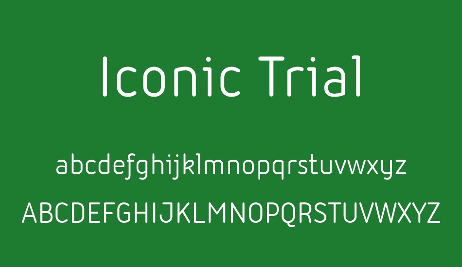 Iconic Trial font