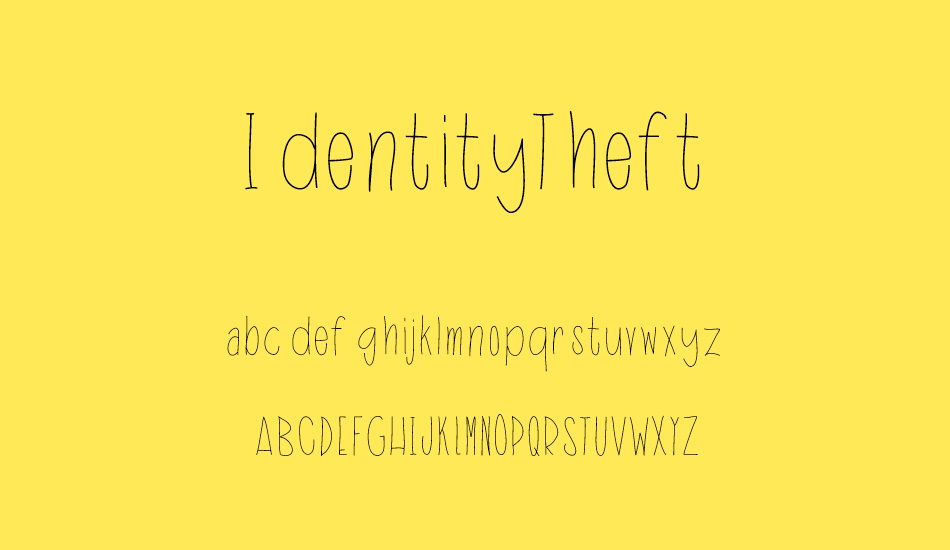 IdentityTheft font